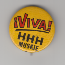 Viva HHH Muskie Button